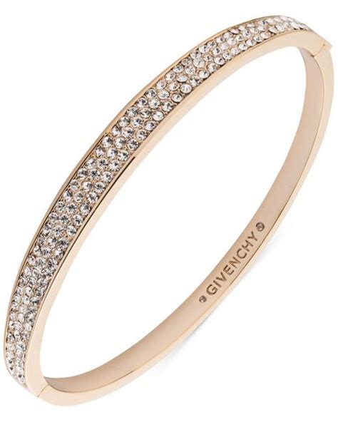 givenchy crystal & pavé hinged bangle bracelet|givenchy swarovski necklace.